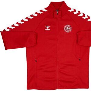 3/$188❤️as new Hummel DENMARK DANMARK 2020-21 home track top full zip jacket